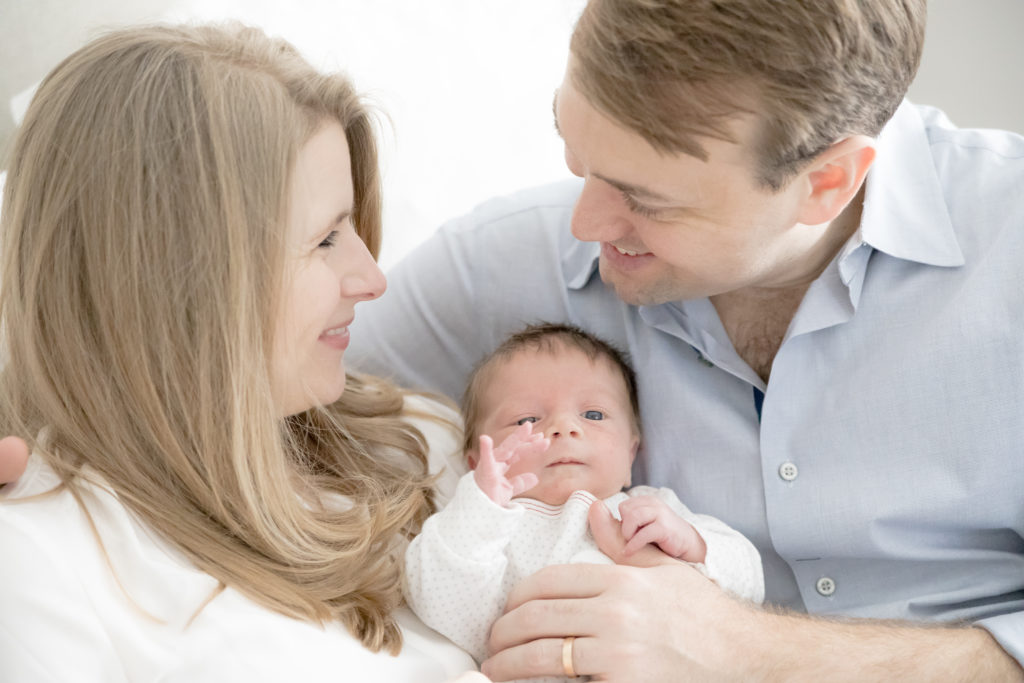 newborn photography with mom, dad and baby