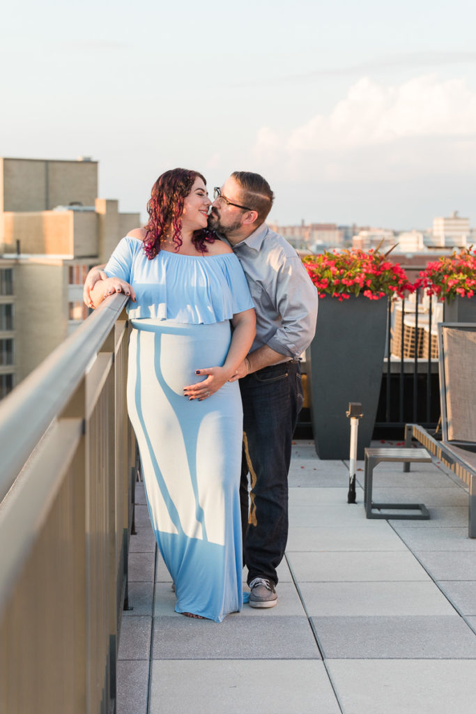 rooftop embrace