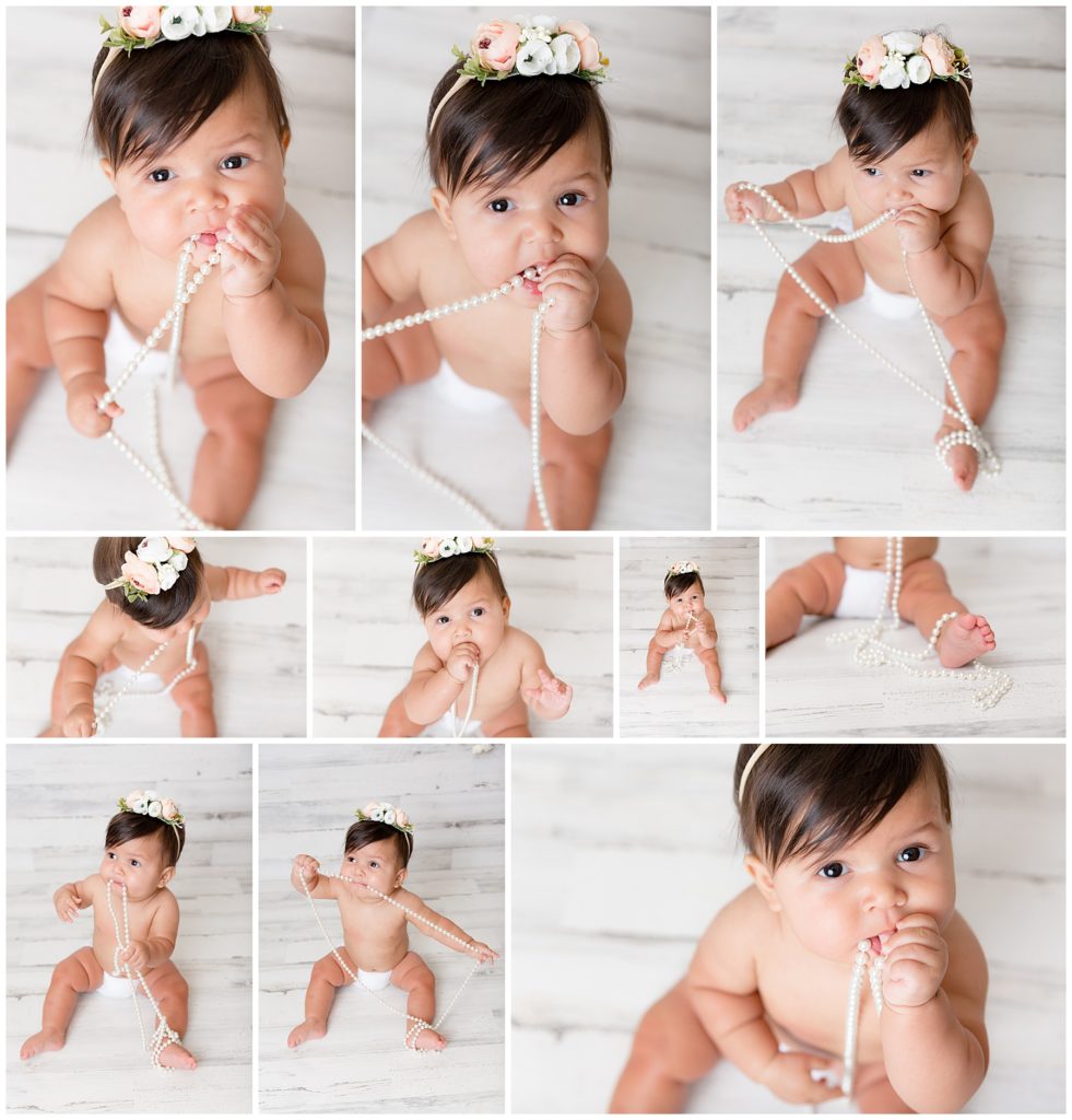six month sitter session birth to first year photos