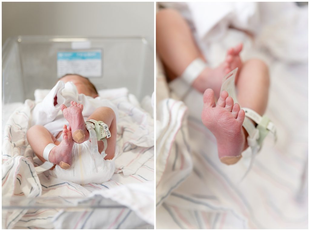 newborn details, newborn photos in the hospital