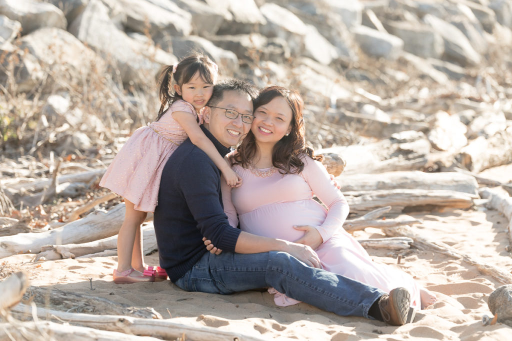 family beach National Harbor maternity photos