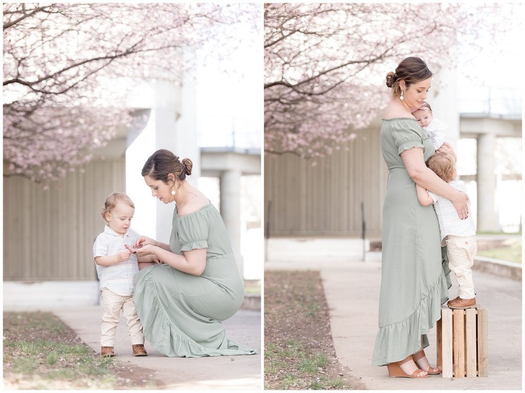 cherry blossom mommy and me photos
