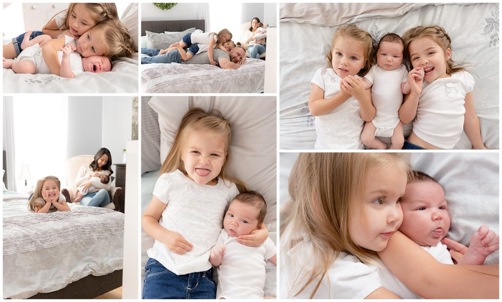 Maryland newborn photographer catches silly family moments