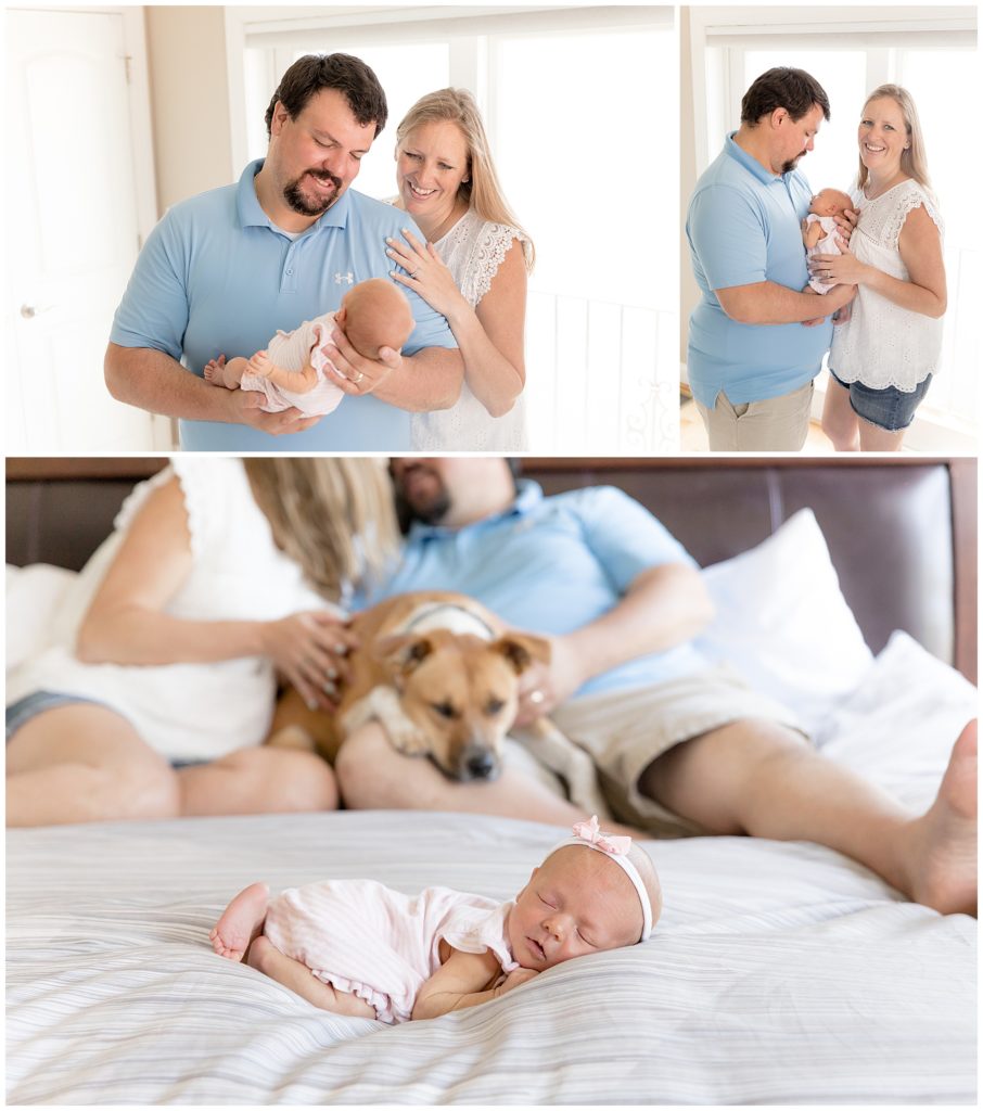 capturing happy families while being a newborn photographer during Covid