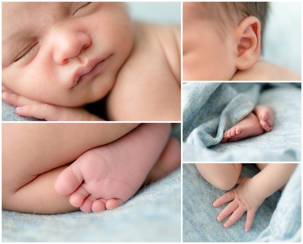 newborn details shots by a Covid newborn photographer