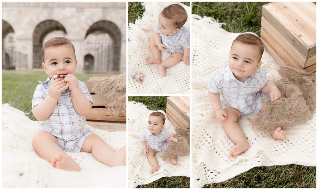 cute baby boy in sixth month pictures