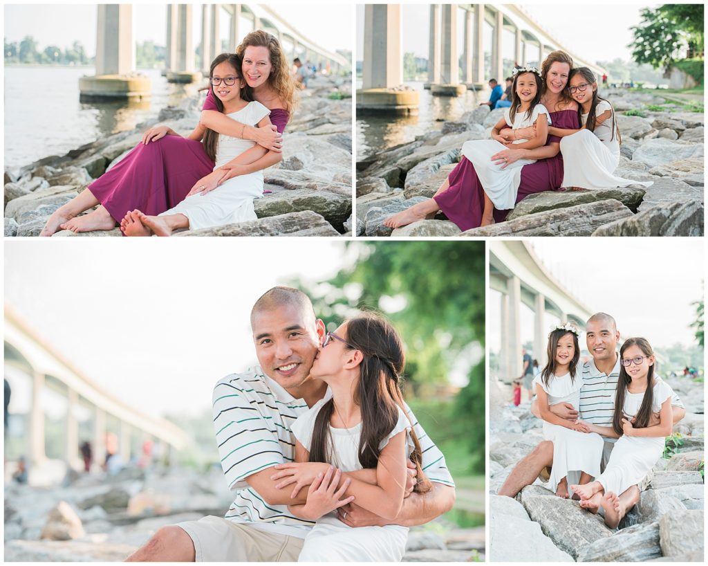 parent quality time with kiddos during family photos