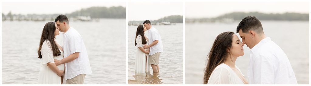 intimate maternity portraits at the beach