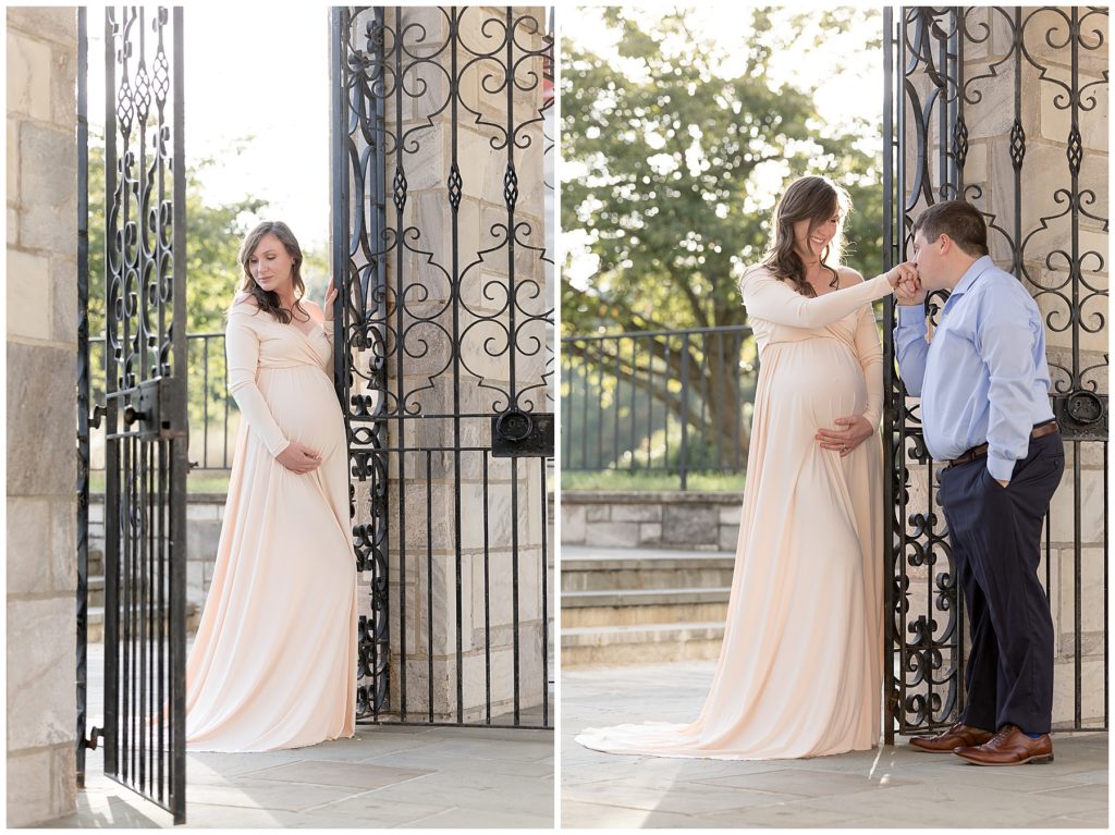 gorgeous, flowing maternity dress beautiful in the fall
