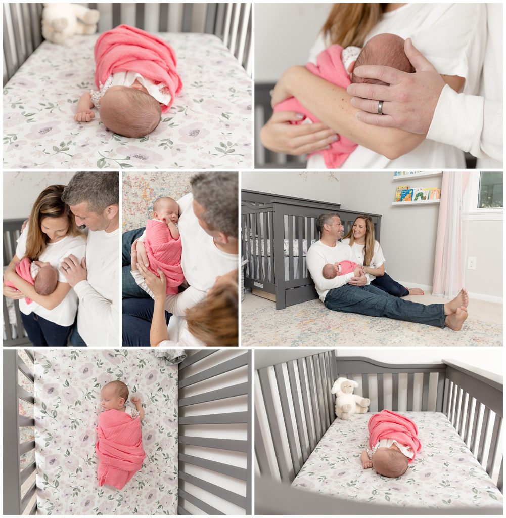 prepare for baby's newborn session - parents snuggle newborn