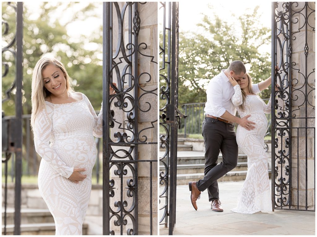 prepare for your maternity session - gorgeous lace maternity dress