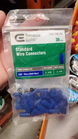 LED light wall supplies - wire connectors