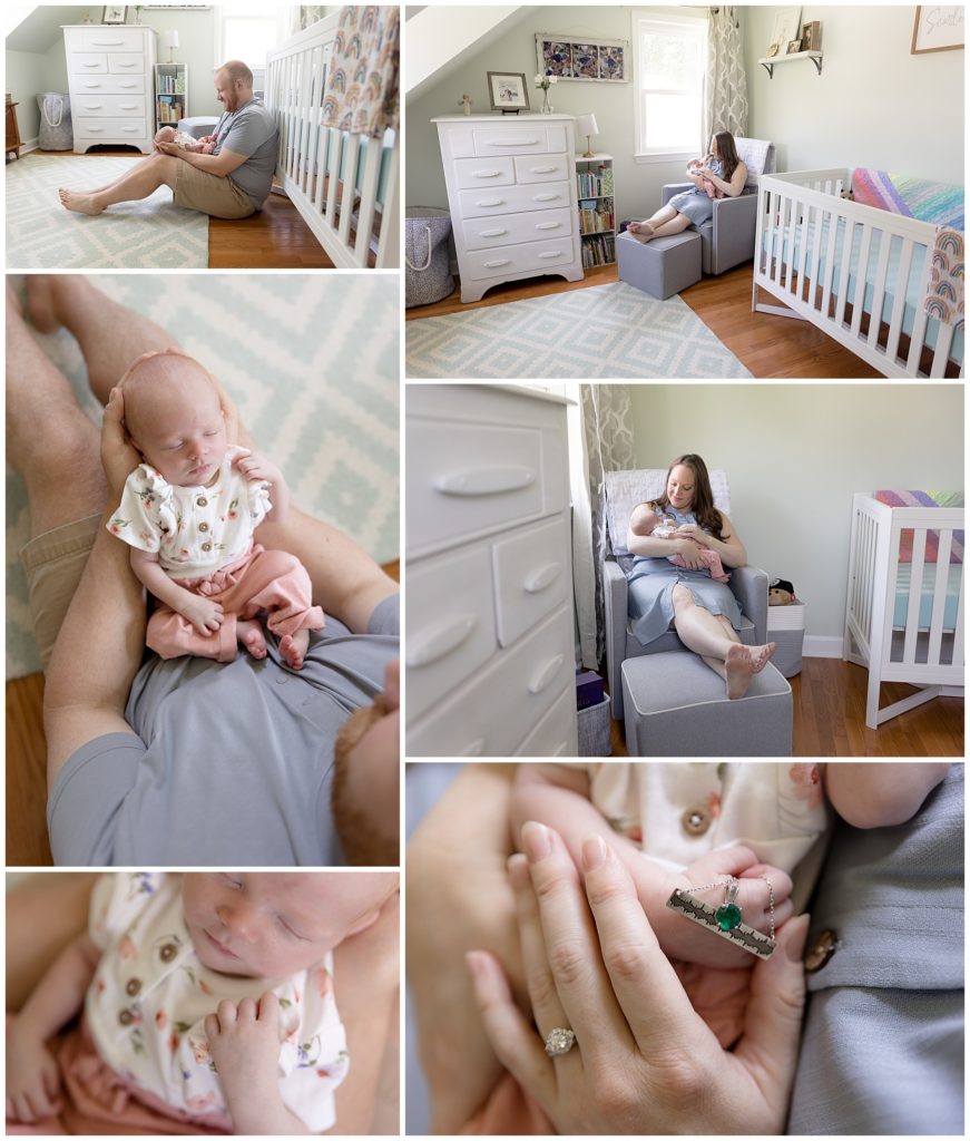 in homes newborn photos