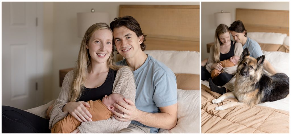 family smiles for first official family picture
