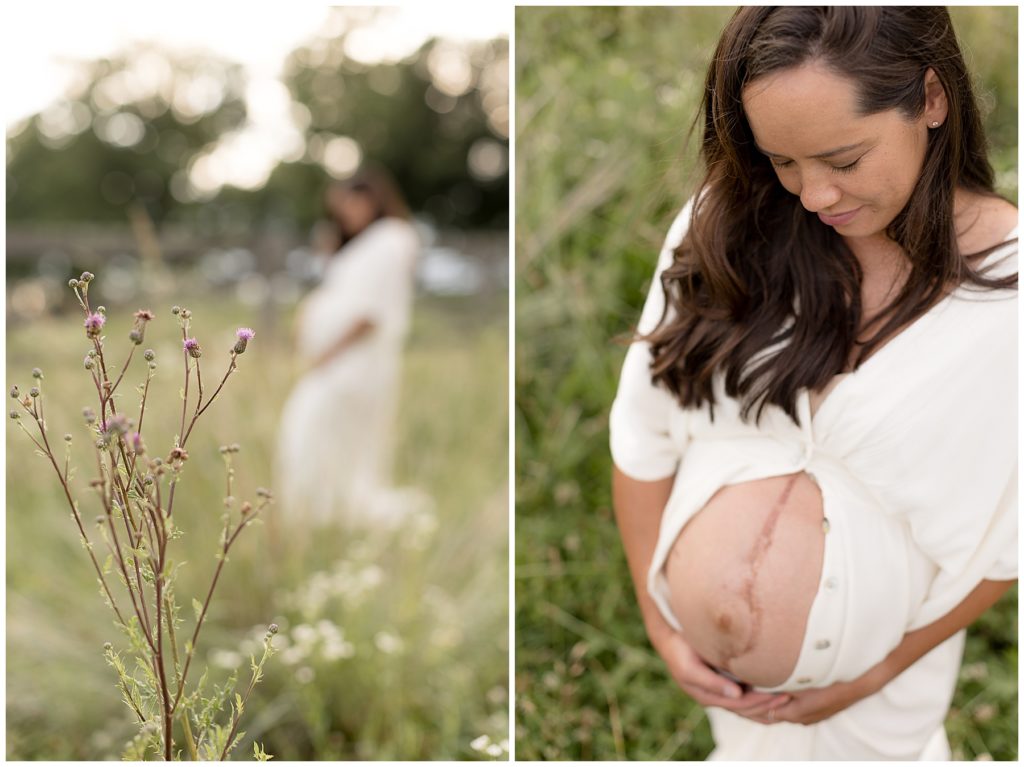 pregnancy scars and wildflowers