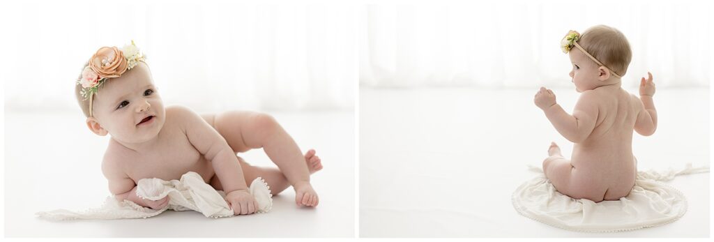 Tasteful nakey baby photos are a staple of my beautiful baby photography.