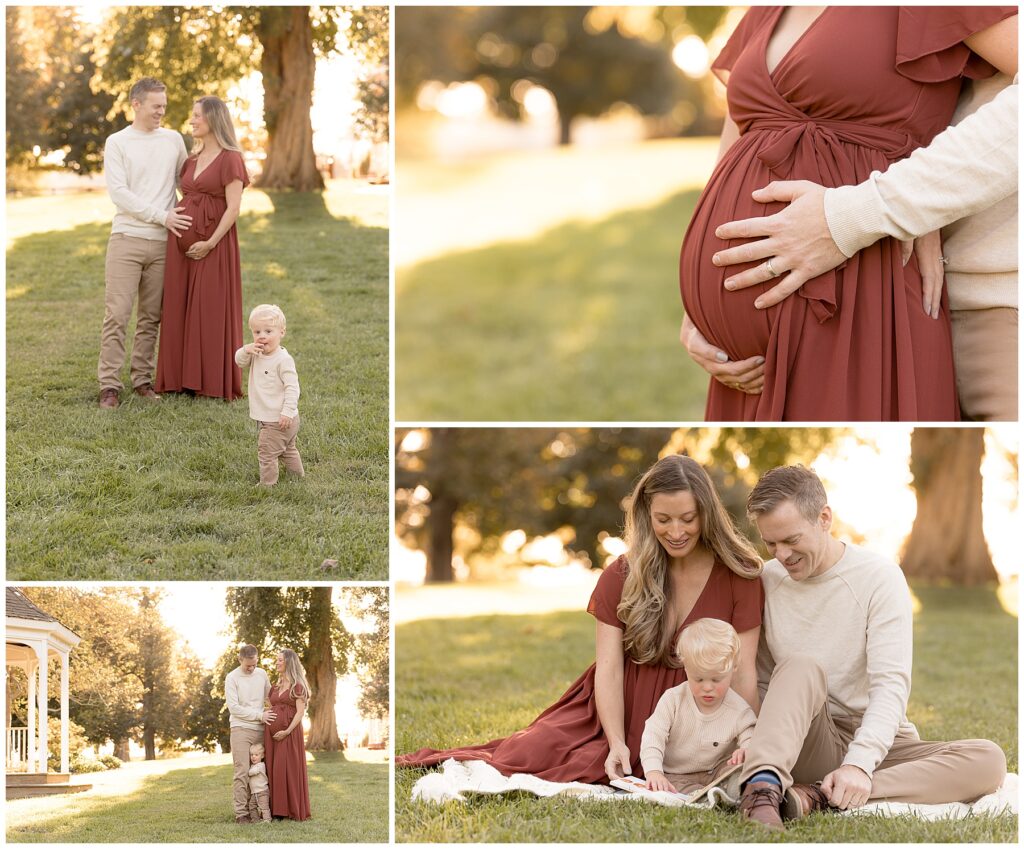 Maternity photography combined with family photos is the best of both worlds