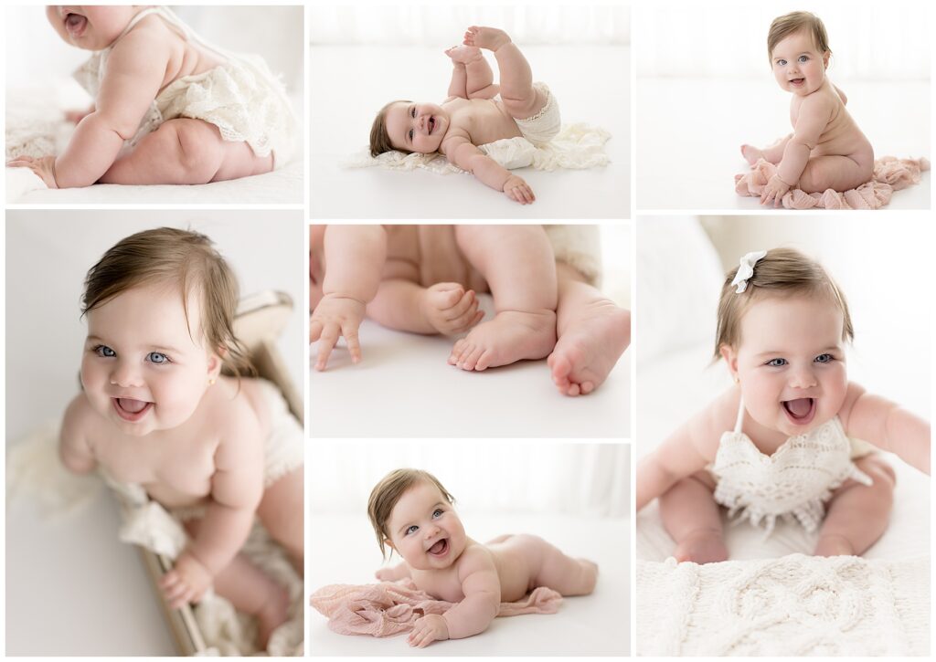 sitter baby photoshoot in Burtonsville photo studio